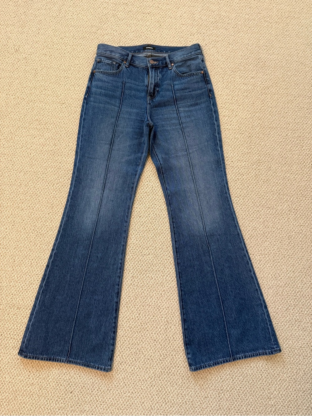 Express 70s Flare Mid-Rise Womens Flare Jeans